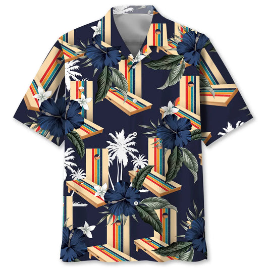 Hawaiian Shirt / Adults / S Cornhole Nature Hawaiian Shirt