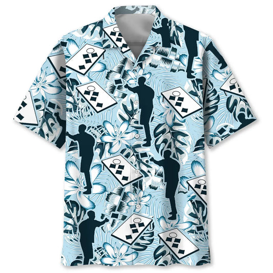 Hawaiian Shirt / Adults / S Cornhole Player Hawaiian Shirt