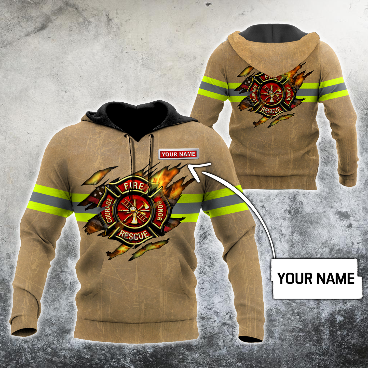 Customize Name Firefighter For Men And Women – 3D Hoodie