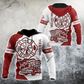 Firefighter Red And White Custom Art – 3D Hoodie