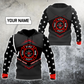 Firefighter Custom Name Art – 3D Hoodie