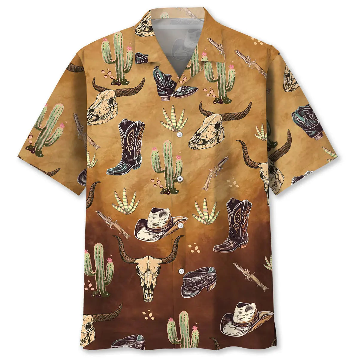 Hawaiian Shirt / Adults / S Cowboy Cactus Hawaiian Shirt