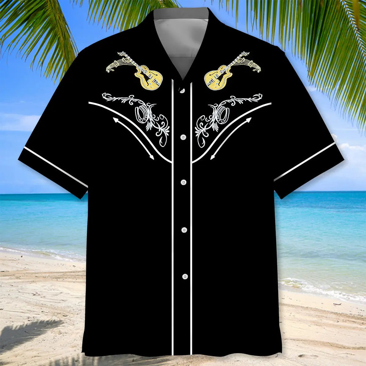 Cowboy Guitar Hawaiian Shirt