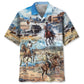 Hawaiian Shirt / Adults / S Cowboy Life Vintage Art Pocket Hawaiian Shirt