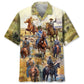 Hawaiian Shirt / Adults / S Cowboy Vintage Art Hawaiian Shirt
