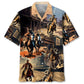 Hawaiian Shirt / Adults / S Cowboy Western Town Hawaiian Shirt