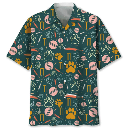 Hawaiian Shirt / Adults / S Cricket And Dog Hawaiian Shirt