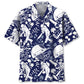 Hawaiian Shirt / Adults / S Cricket Blue Hawaiian Shirt