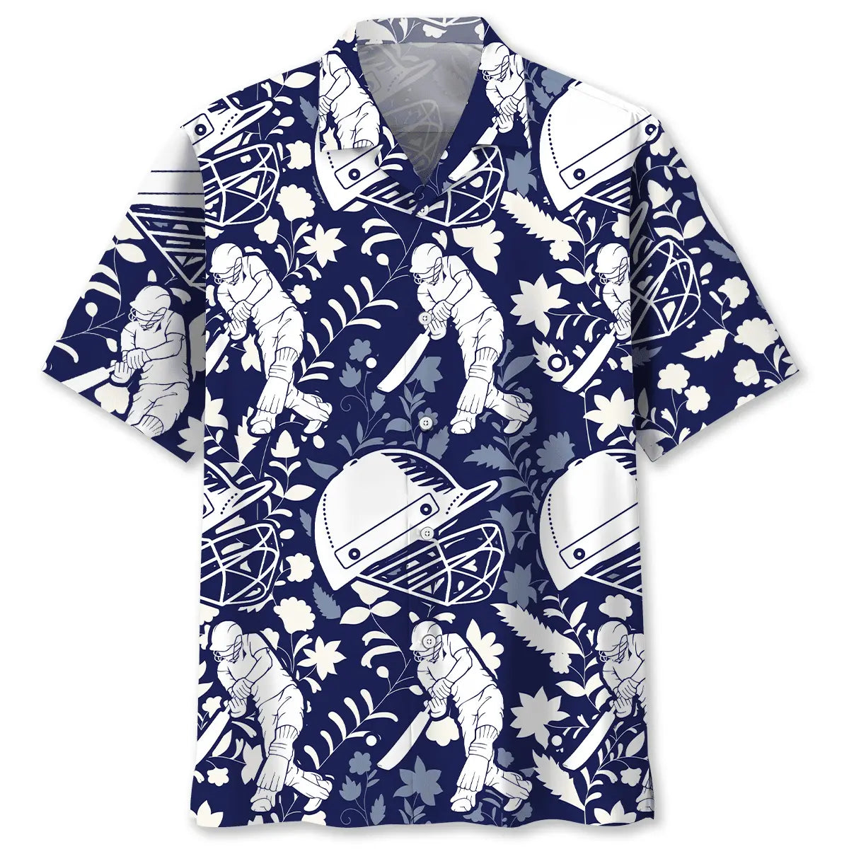 Hawaiian Shirt / Adults / S Cricket Blue Hawaiian Shirt
