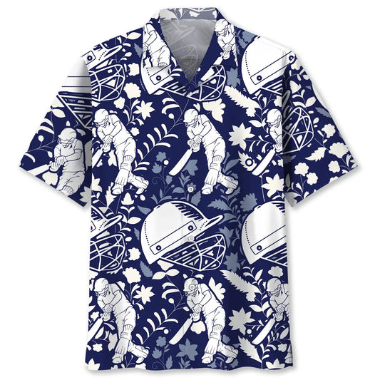 Hawaiian Shirt / Adults / S Cricket Blue Hawaiian Shirt