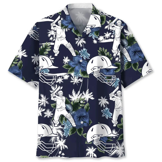 Hawaiian Shirt / Adults / S Cricket Blue Nature Hawaiian Shirt