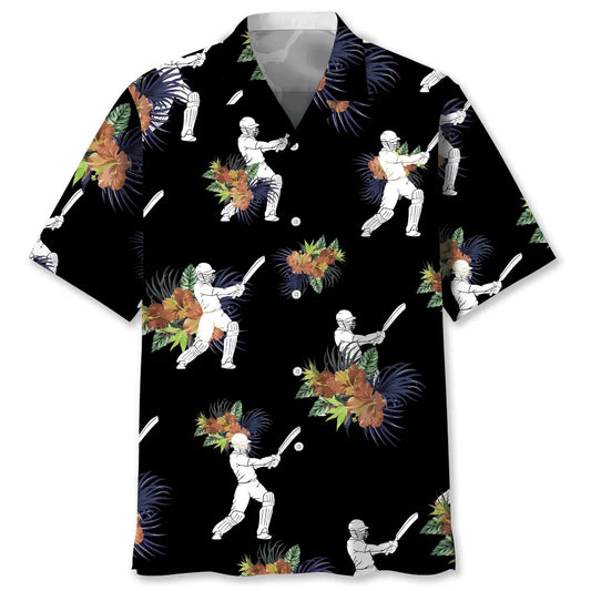 Hawaiian Shirt / Adults / S Cricket Hawaiian Nature Hawaiian Shirt
