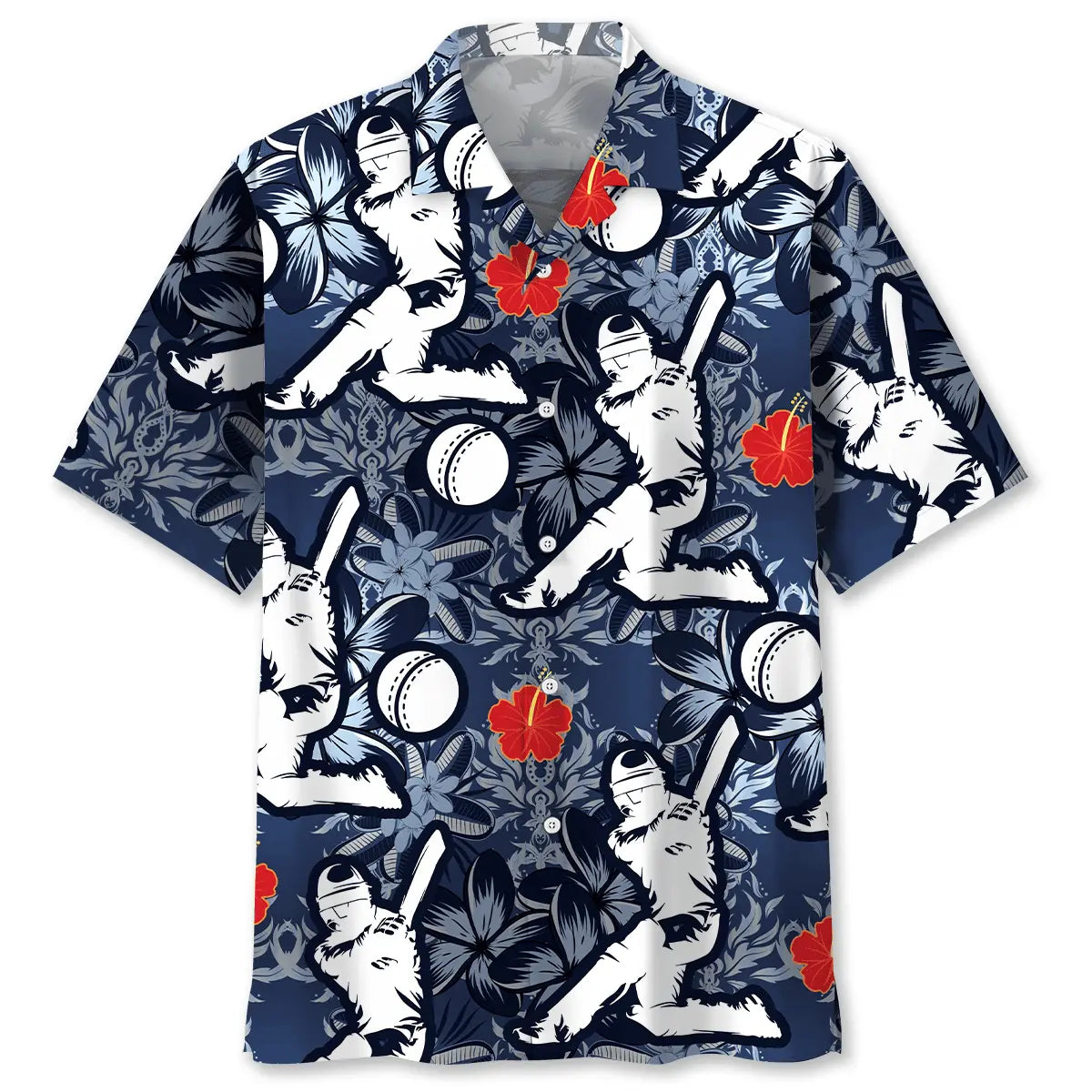 Hawaiian Shirt / Adults / S Cricket Hibiscus Hawaiian Shirt
