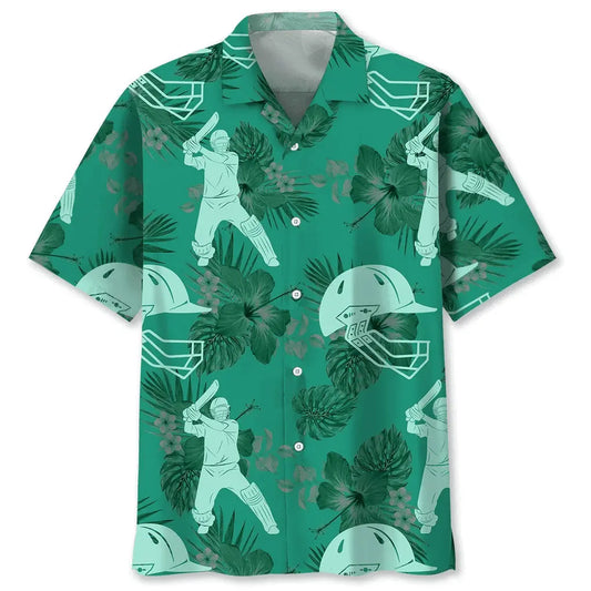 Hawaiian Shirt / Adults / S Cricket Kelly Green Hawaiian Shirt