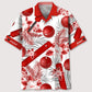 Hawaiian Shirt / Adults / S Cricket Red Hawaiian Shirt