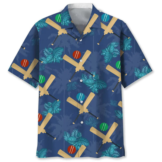 Hawaiian Shirt / Adults / S Cricket Tropical Hawaiian Shirt
