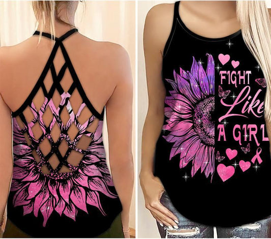 Breast Cancer Fight Like A Girl Limited Edition – Hollow Tank Top