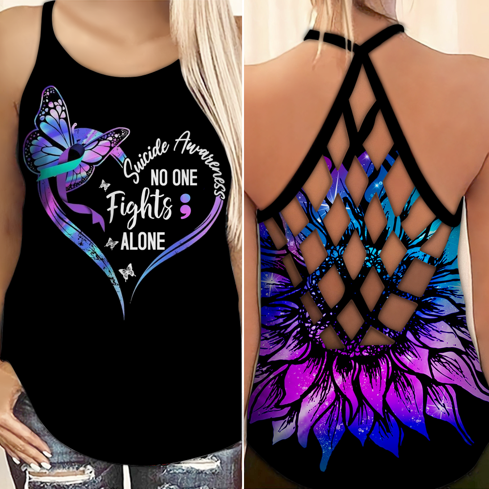 Suicide Awareness No One Fights Alone – Hollow Tank Top