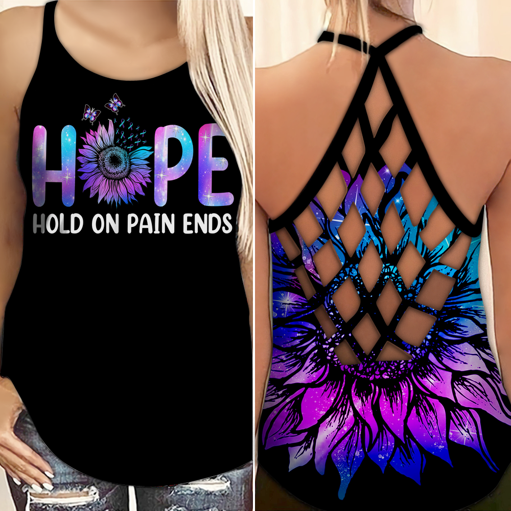 Suicide Awareness Hope Hold On Pain Ends – Hollow Tank Top