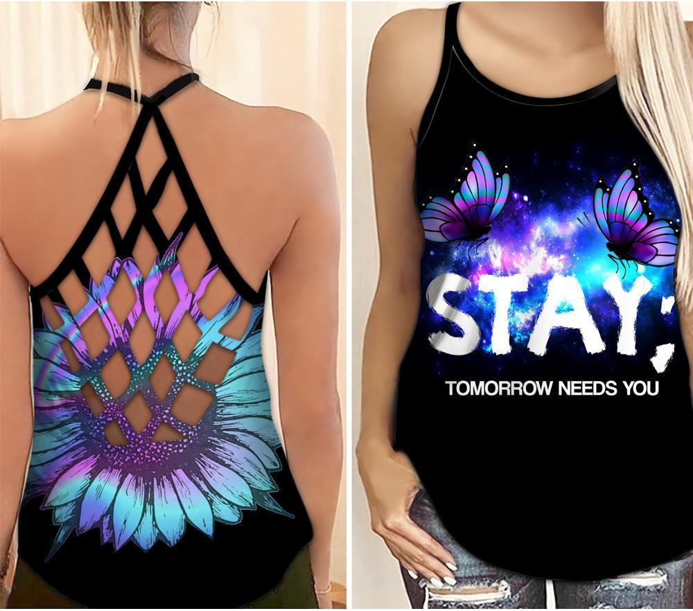 Suicide Awareness Stay Tomorrow Needs You – Hollow Tank Top