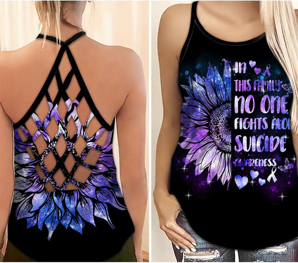 Suicide Awareness No One Alone – Hollow Tank Top