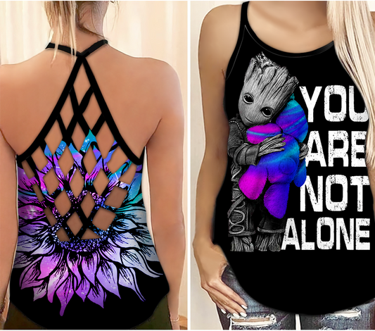 Suicide Awareness You Are Not Alone – Hollow Tank Top