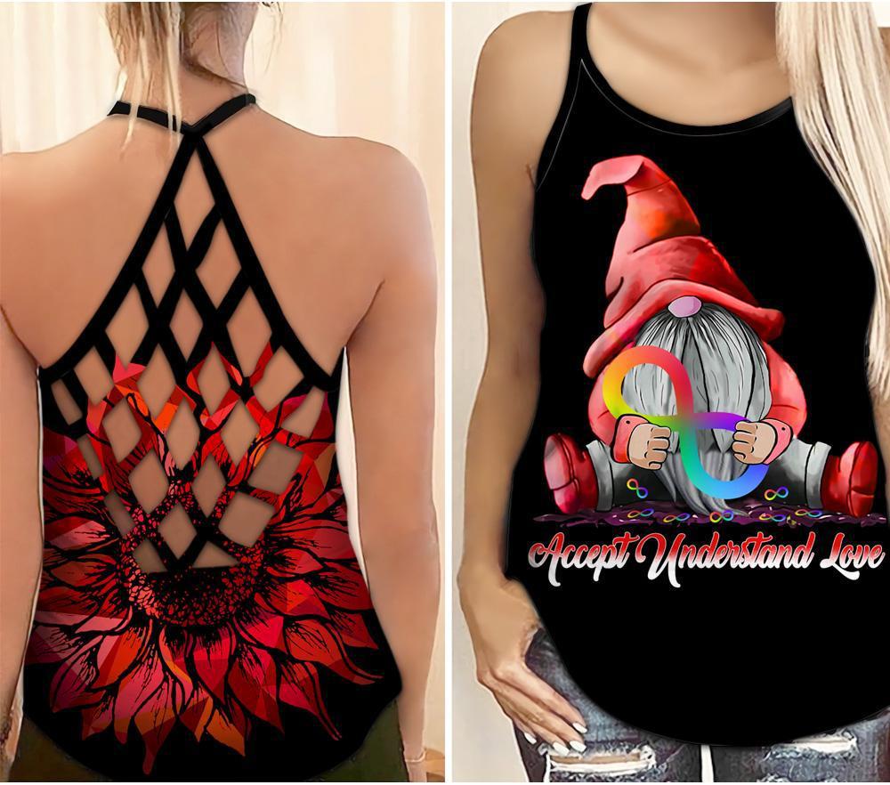 Autism Awareness Accept Understand Love – Hollow Tank Top