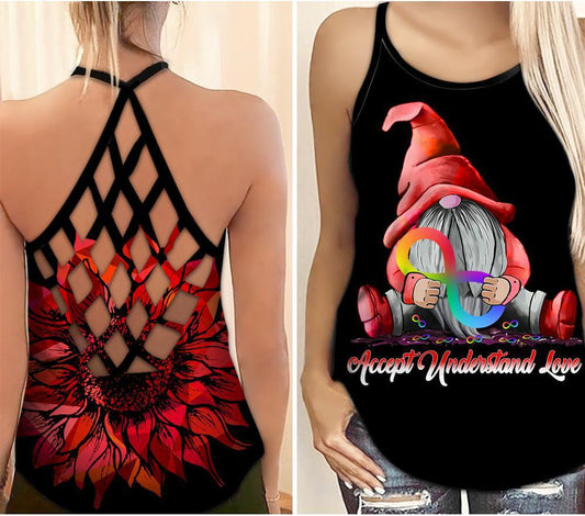 Autism Awareness Accept Understand Love – Hollow Tank Top