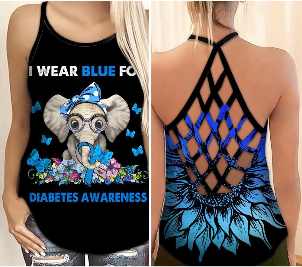 Diabetes Awareness Wear Blue Support – Hollow Tank Top