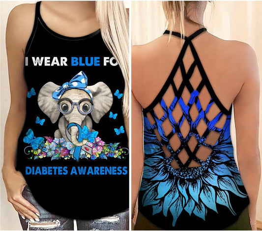 Diabetes Awareness Wear Blue Support – Hollow Tank Top