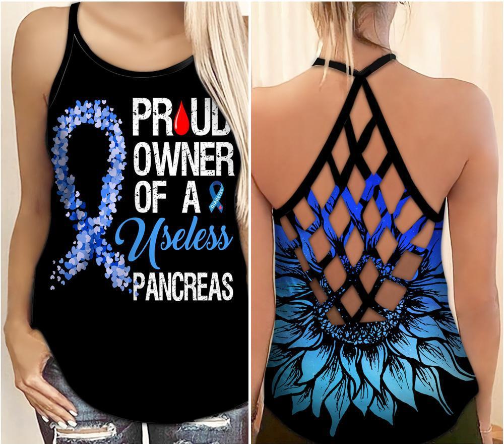 Diabetes Awareness Useless Pancreas – Hollow Tank Top