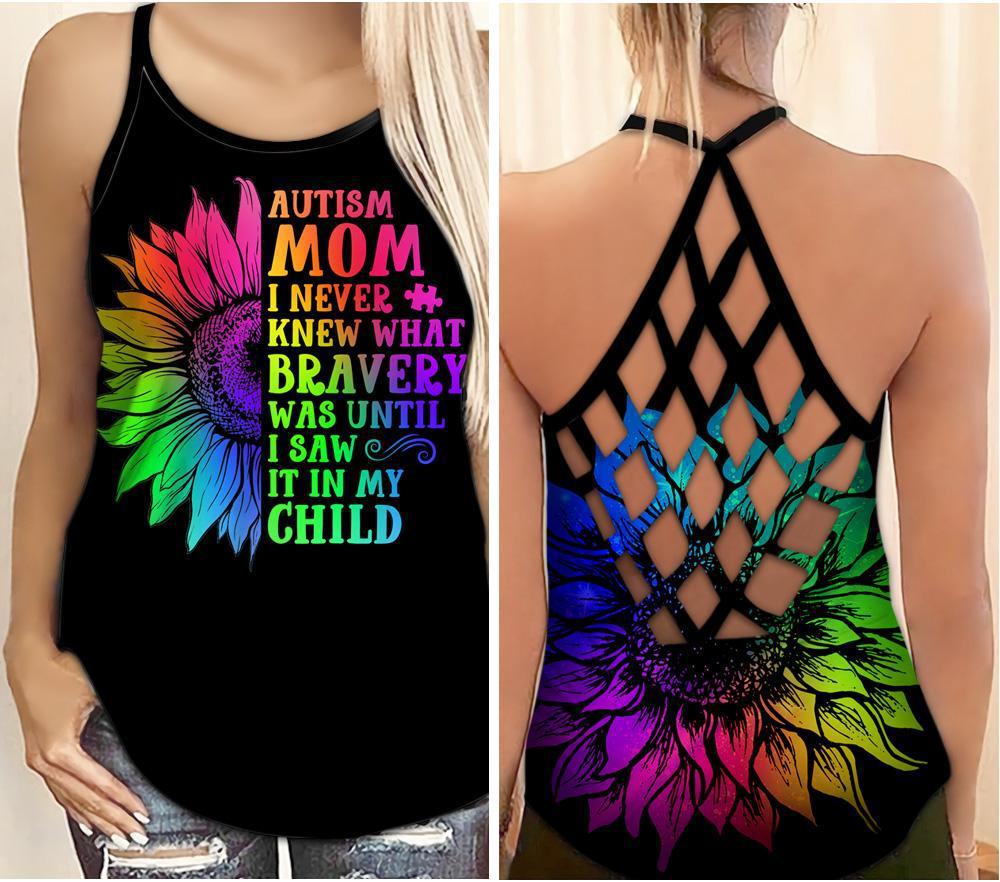 Autism Awareness Autism Mom – Hollow Tank Top