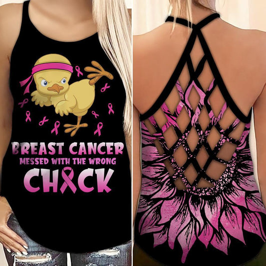 Breast Cancer Awareness Strong Survivor – Hollow Tank Top