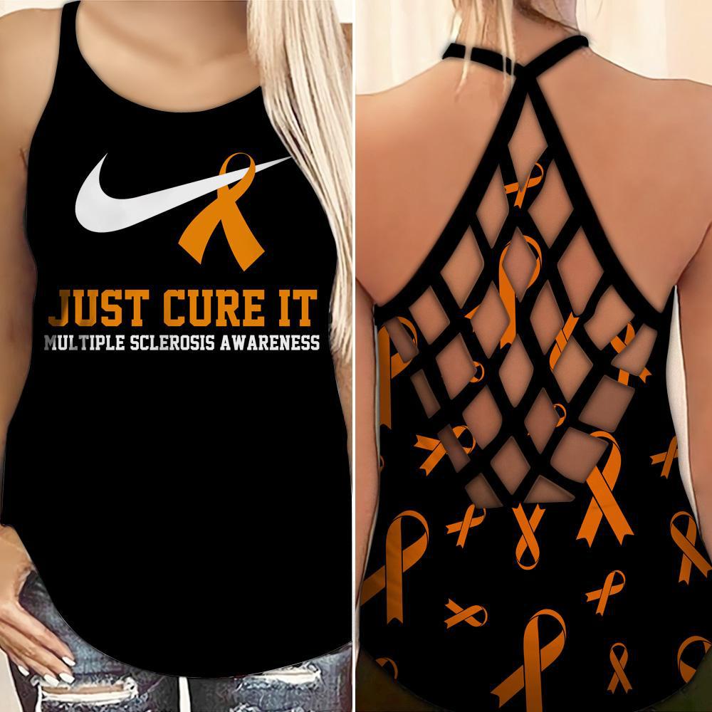 Multiple Sclerosis Awareness Just Cure It – Hollow Tank Top