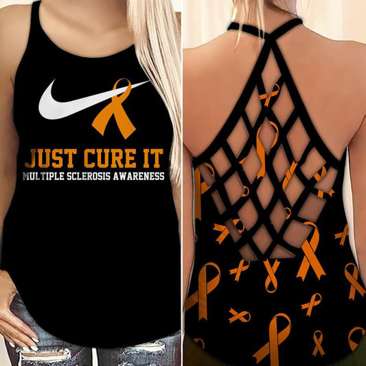 Multiple Sclerosis Awareness Just Cure It – Hollow Tank Top
