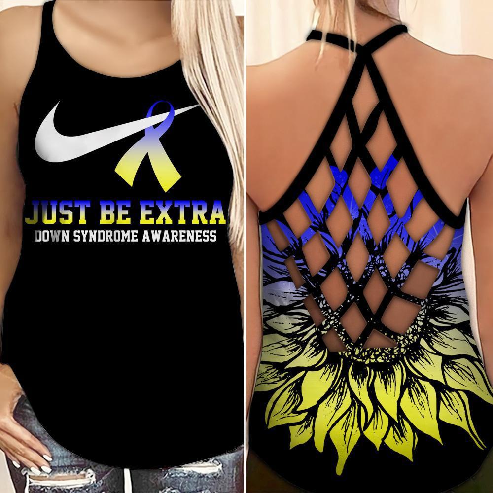 Down Syndrome Awareness Just Be Extra – Hollow Tank Top
