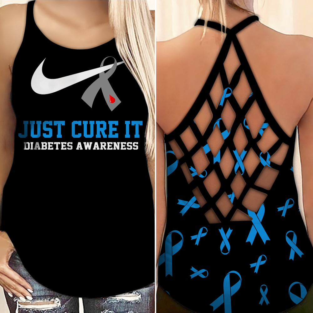 Diabetes Awareness Just Cure It – Hollow Tank Top
