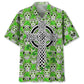 Hawaiian Shirt / Adults / S Cross Skull Irish St.Patrick Day Hawaiian Shirt
