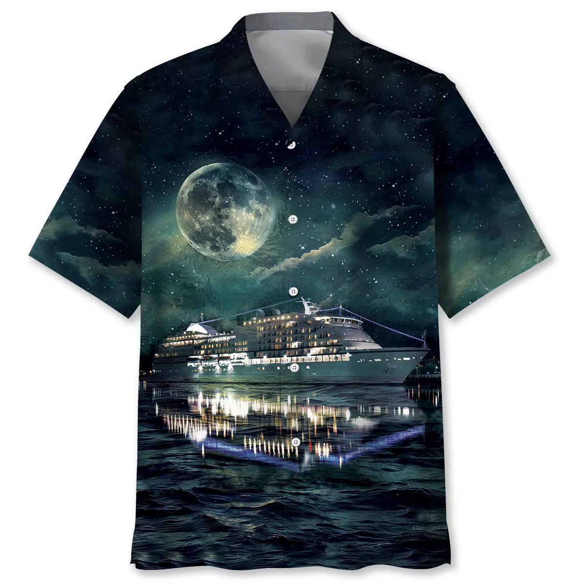 Hawaiian Shirt / Adults / S Cruise Moonlight Hawaiian Shirt