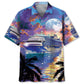 Hawaiian Shirt / Adults / S Cruise Ship Sun Set Art Hawaiian Shirt