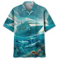 Hawaiian Shirt / Adults / S Cruise Ship With Dolphins Art Hawaiian Shirt