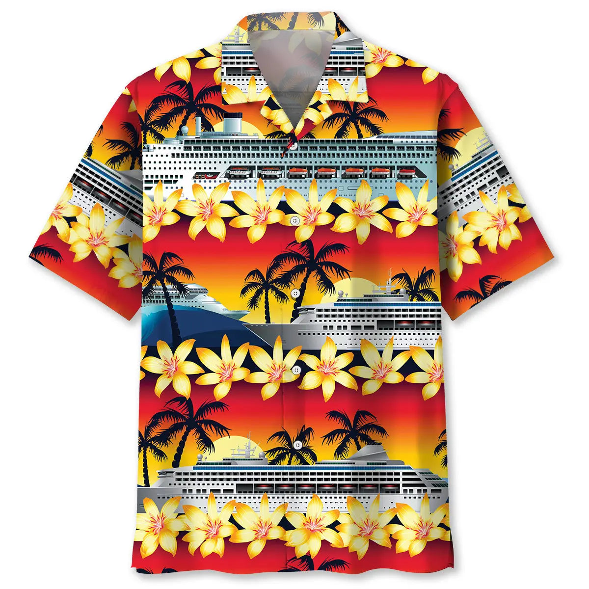 Hawaiian Shirt / Adults / S Cruise Sunset Hawaiian Shirt