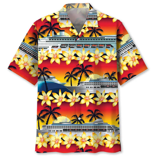 Hawaiian Shirt / Adults / S Cruise Sunset Hawaiian Shirt