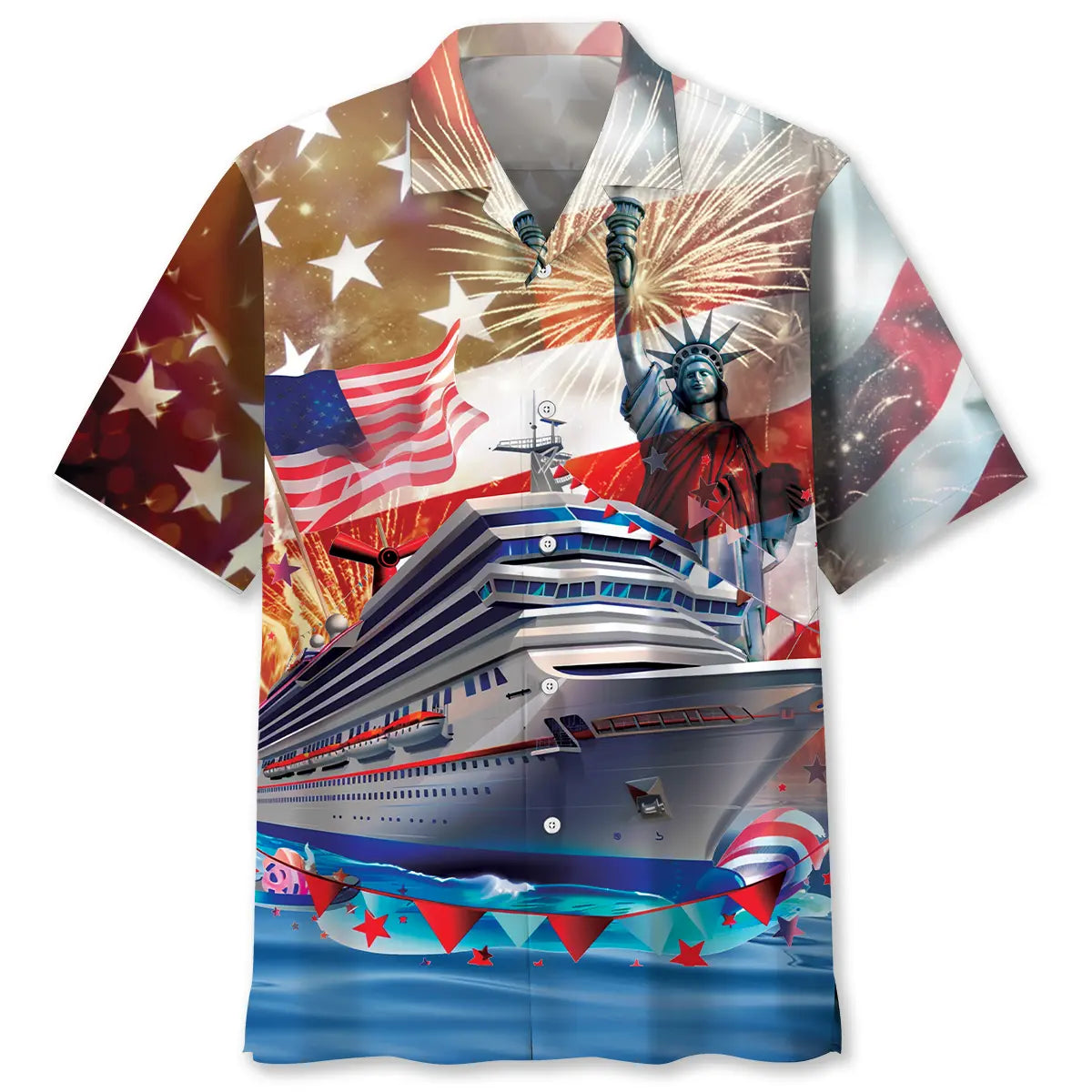 Hawaiian Shirt / Adults / S Cruise USA Hawaiian Shirt