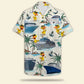 Cruising Duck Unisex Hawaiian Shirt Aloha Shirt Summer Vibe Gift for Cruise Trips - Duck &amp; Cruise Pattern