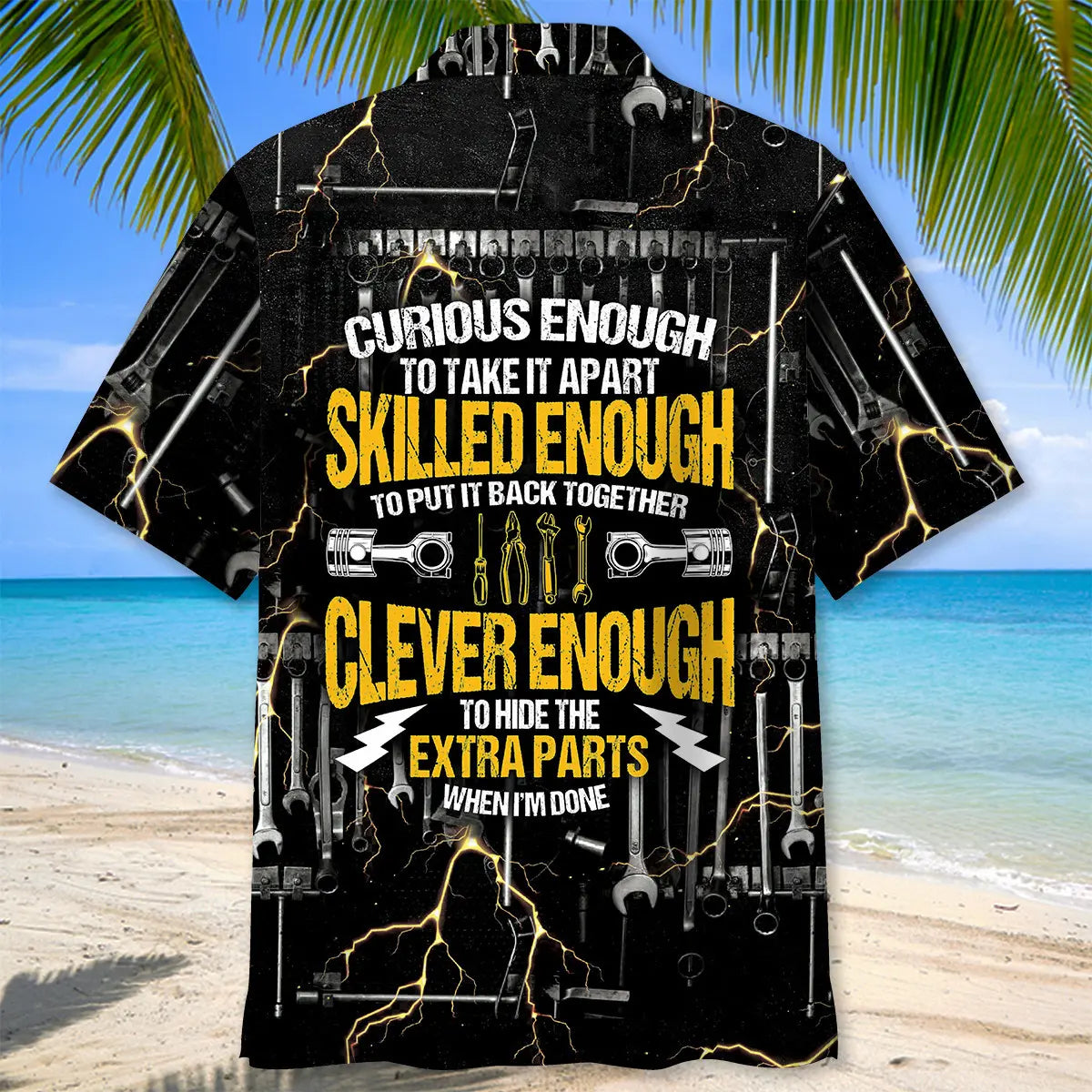 Curious Enough To Take It Apart Mechanic Hawaiian Shirt