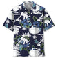 Hawaiian Shirt / Adults / S Curling Blue Nature Hawaiian Shirt