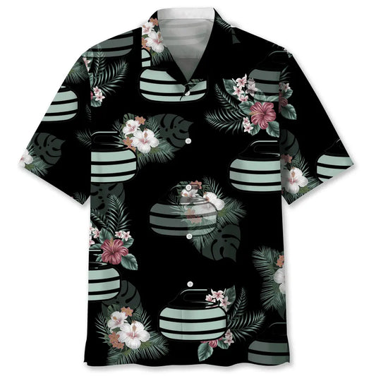 Hawaiian Shirt / Adults / S Curling Hawaiian Tropical Hawaiian Shirt