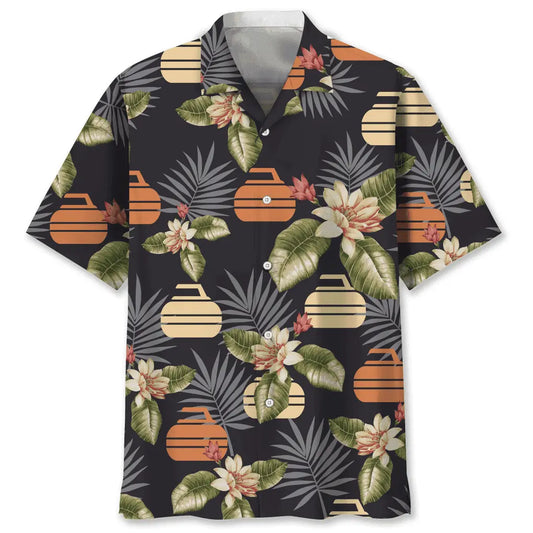 Hawaiian Shirt / Adults / S Curling Tropical Hawaiian Shirt