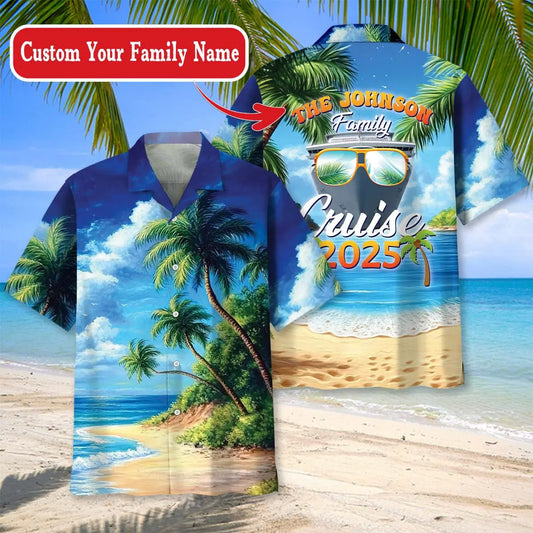 Hawaiian Shirt / Adults / S Custom Name Family Name Cruise Hawaiian Shirt